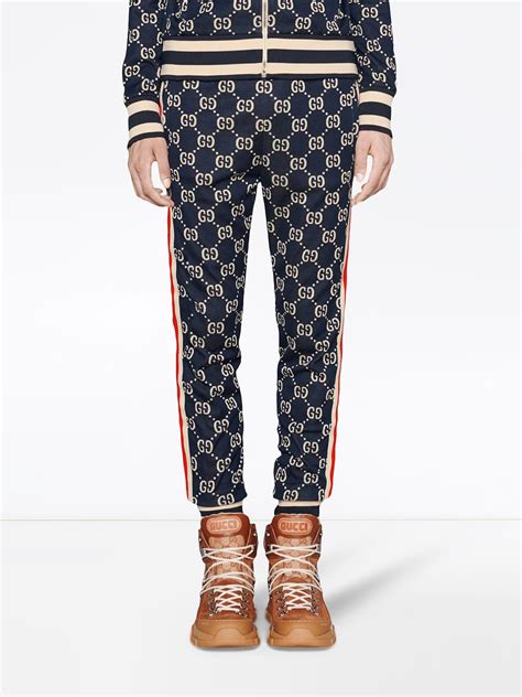 gucci gg jacquard jogging pants|farfetch Gucci tracksuit.